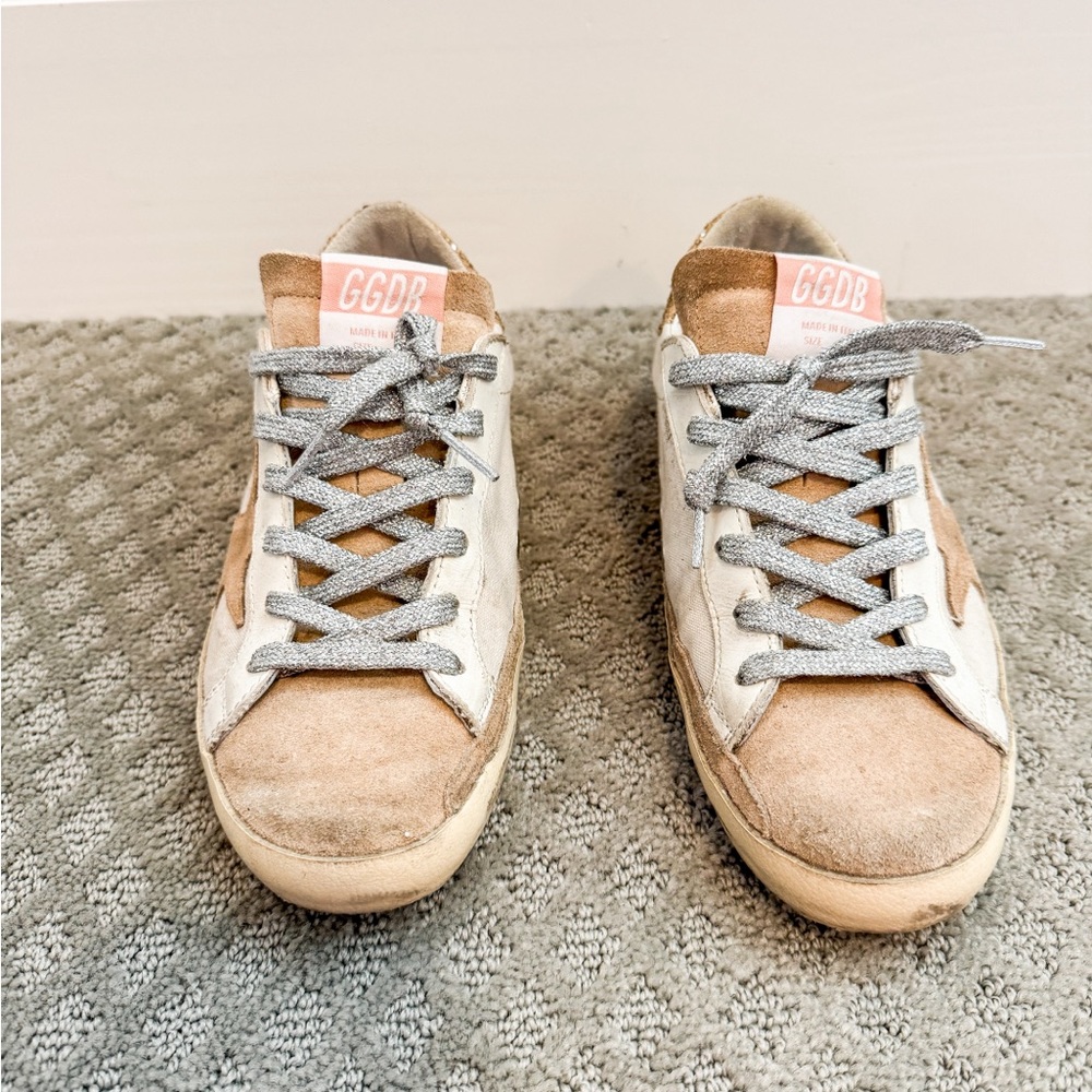 Golden Goose Superstar Glitter Canvas Low-top Sneakers